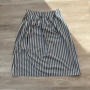 Zara Striped Midi Skirt